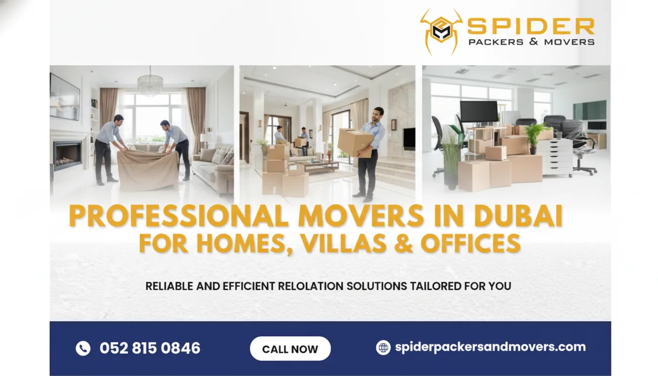 Professional Movers in Dubai for Homes, Villas and Offices